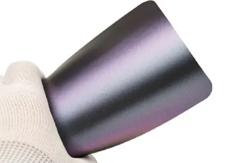 Muestra de película Matte Capri Grey Purple, código TPU-4032M
