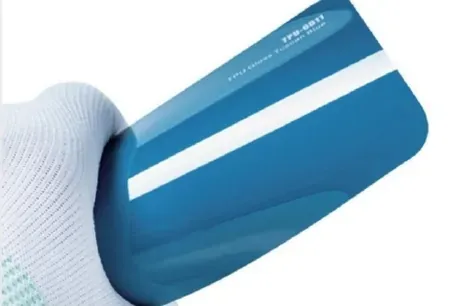 Muestra de película Gloss Tuscan Blue, código TPU-6011