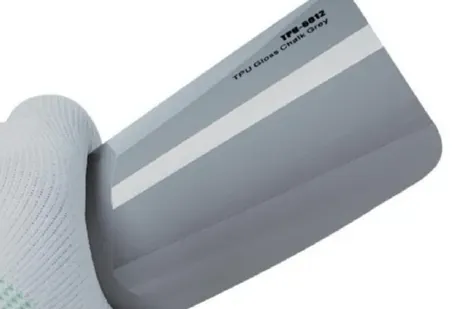Muestra de película Gloss Chalk Grey, código TPU-6012