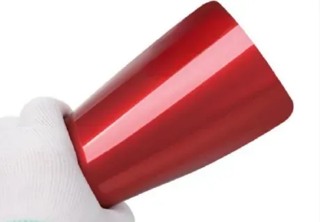 Muestra de película Liquid Cherry Red, código TPU-8237